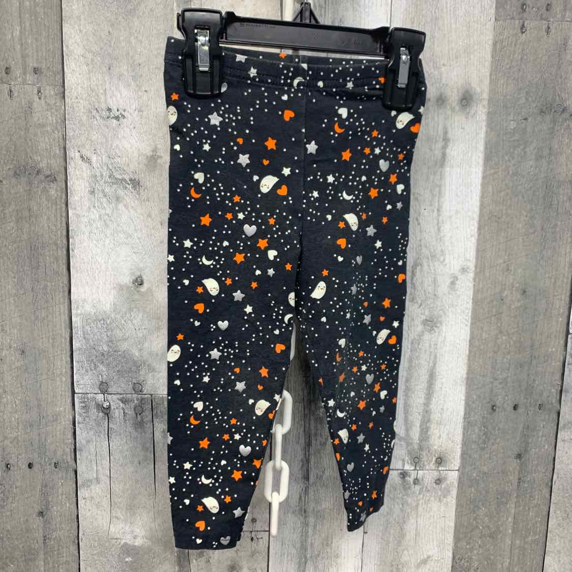 Size 24 Months Black Print Carter's Leggings