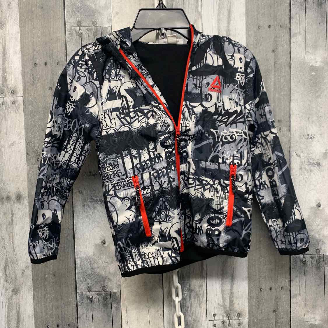 Size 4/5 Black/Gray Reebok Light Jacket