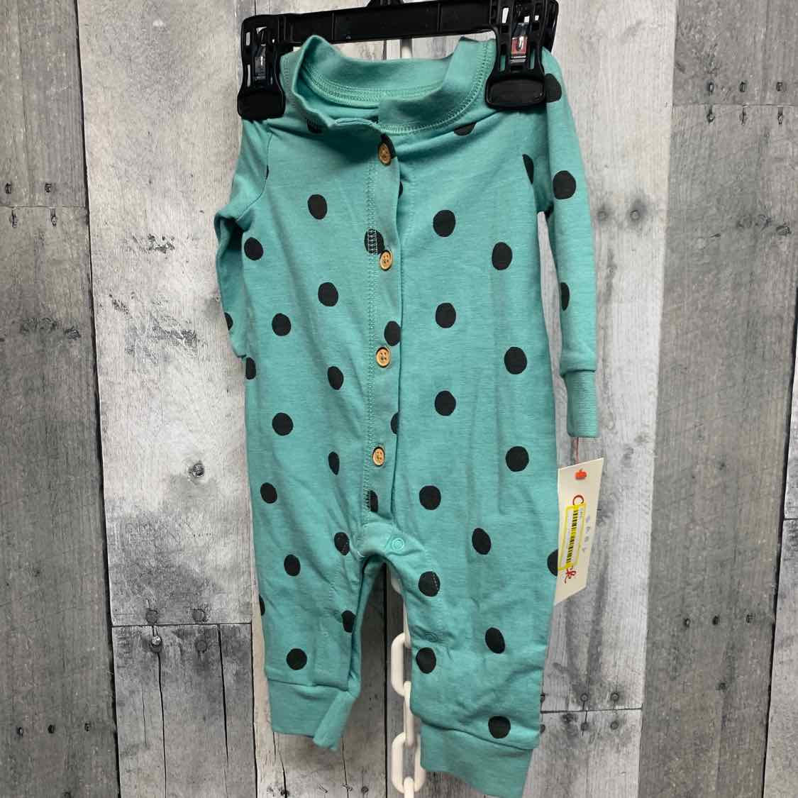 Size Newborn Green Print Cat & Jack Romper
