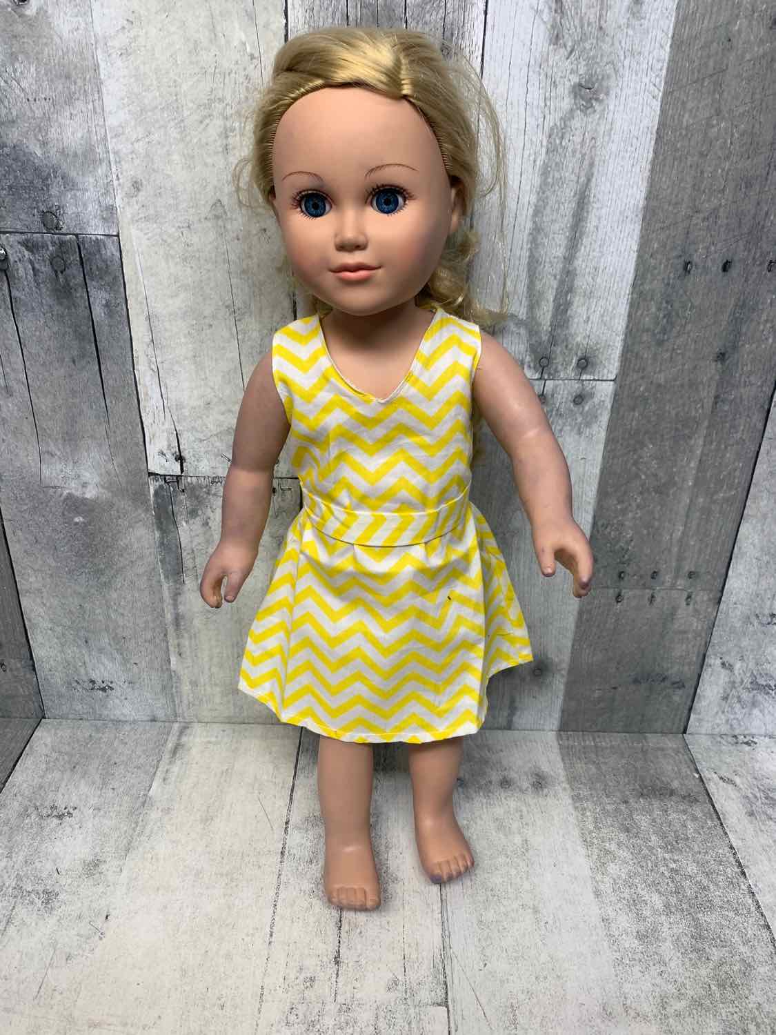 1pc Chevron Dress w/belt - OodlesCB