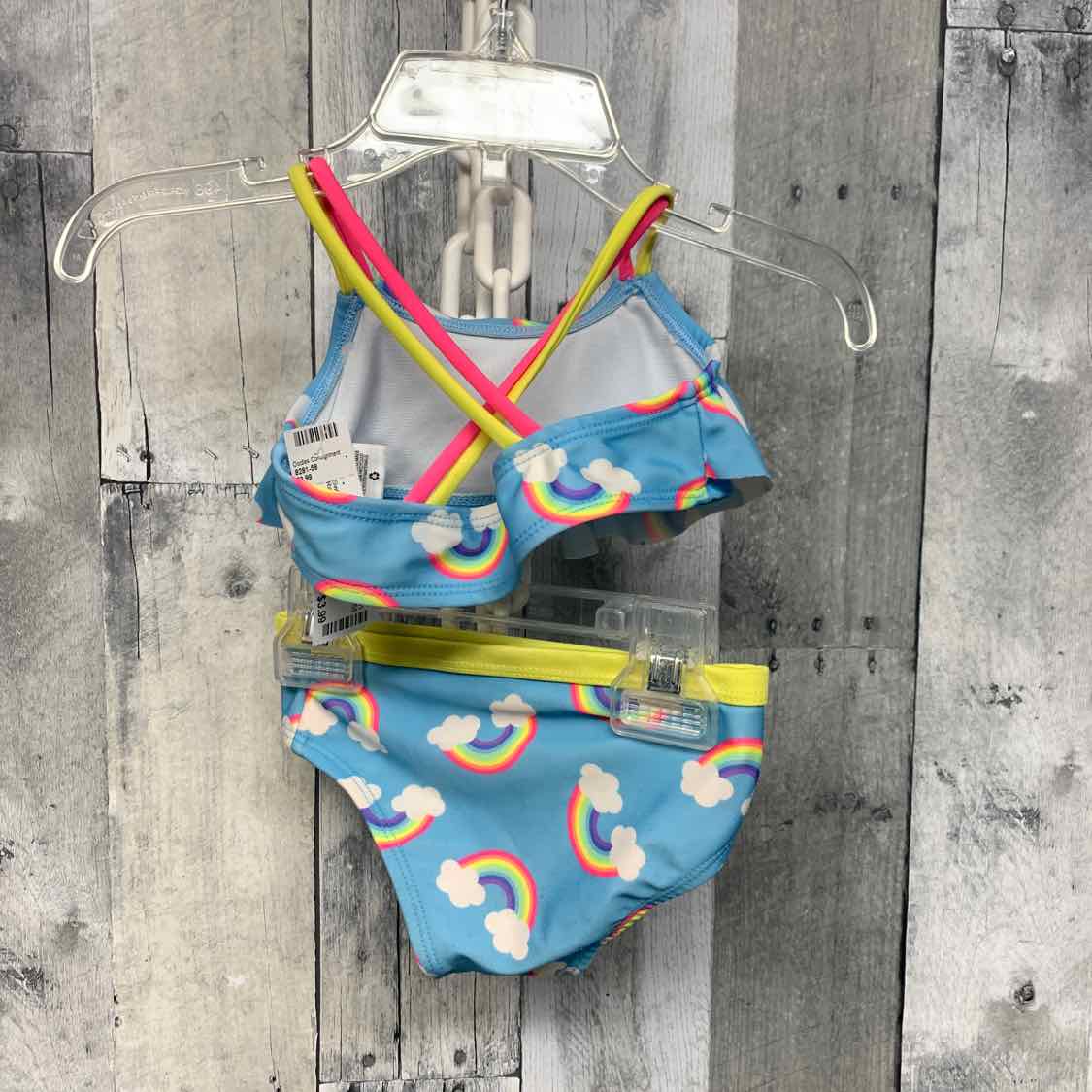 Wonder Nation Infant Toddler Girls 2PC Bikini Swimming Suit Size