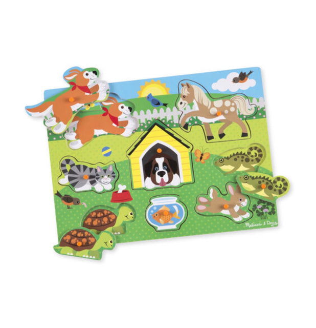 Melissa & Doug Pets Peg Puzzle - OodlesCB