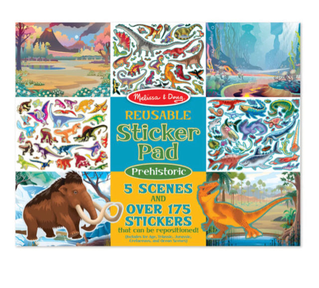 Melissa & Doug Prehistoric Reusable Sticker Pad - OodlesCB